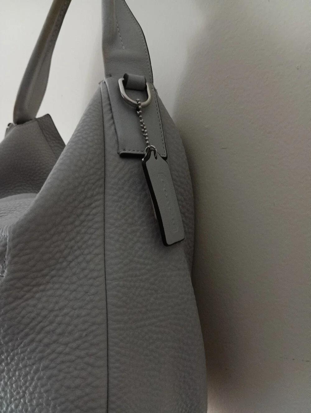 Coach Grey Leather Hobo Bag - Unbranded